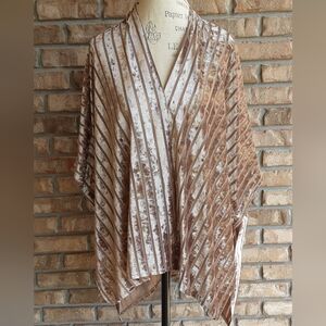 Do Everything in Love Velvet Boho Open Front Kimono.